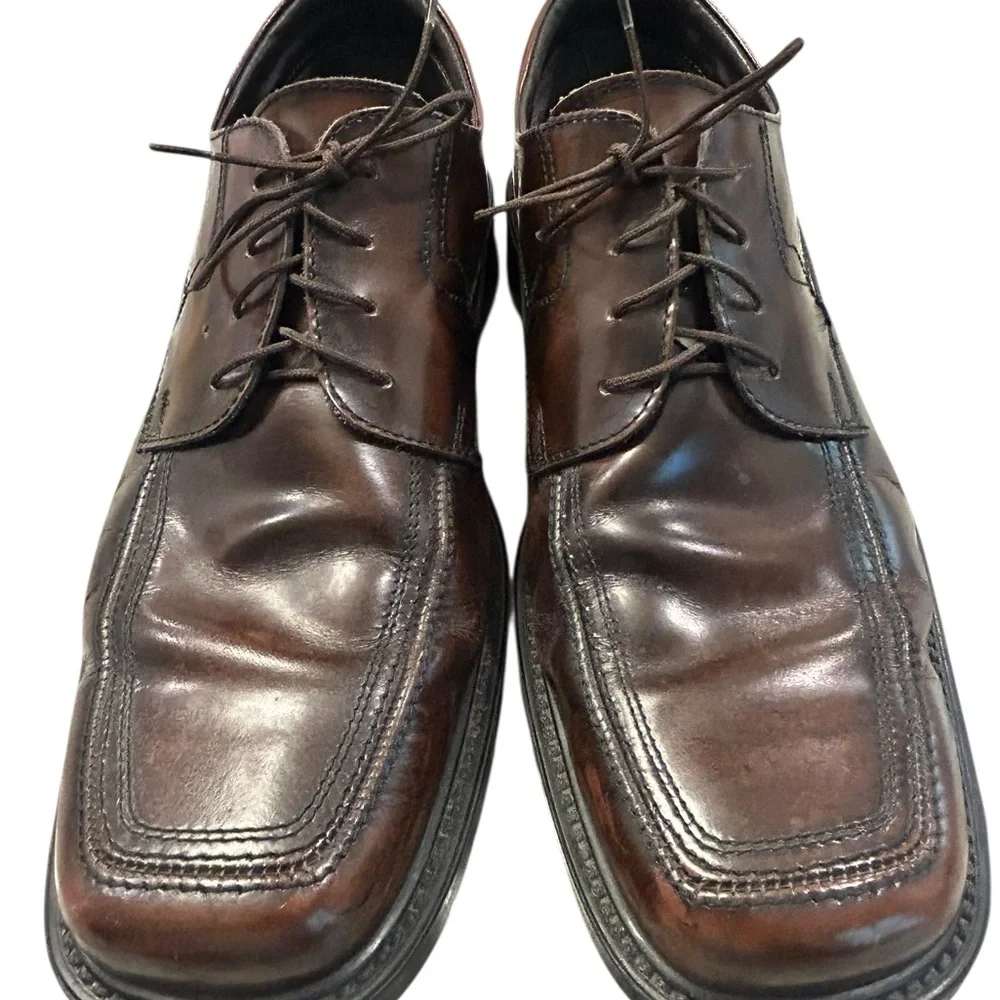 BASS Men’s Vintage Brighton Leather Dress Shoes Brown 11M‎